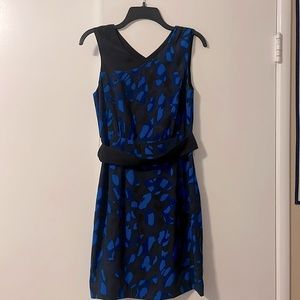 Black & blue dress sleeveless